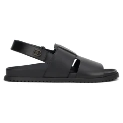 Gladde leren sandalen