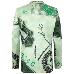 Graphic-print Double-Breasted Suit