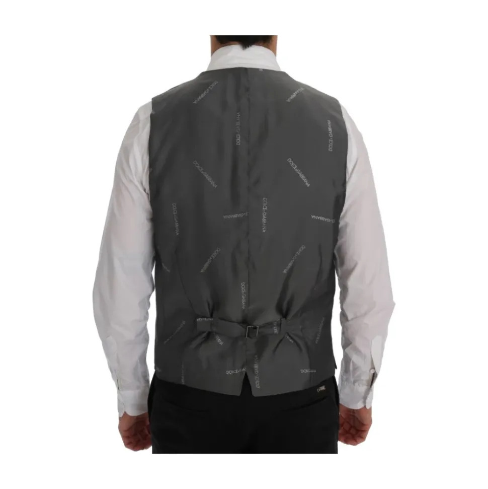 Grijs Katoen Rayon Vest