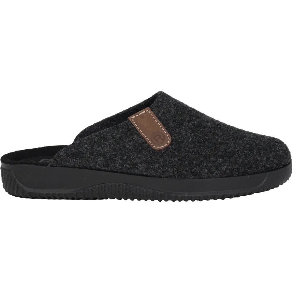 Grijze Heren Pantoffels - Warm Stijlvol