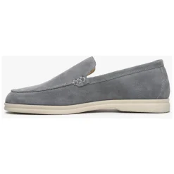 Grijze Velours Loafers
