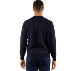 Groene Crewneck Sweater met Borduurwerk
