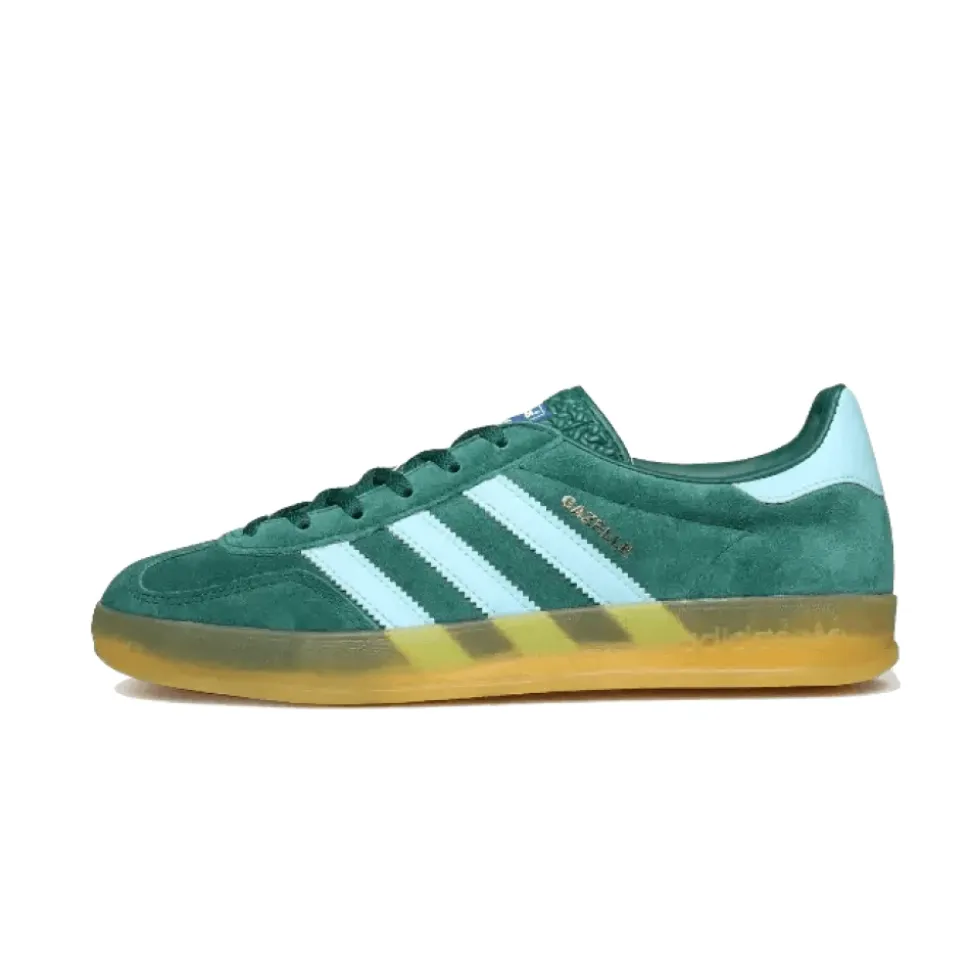 Groene Indoor Gazelle Sneakers Stijlvol Klassiek