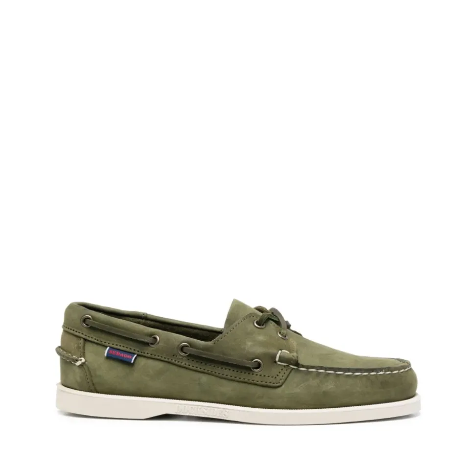 Groene Platte Mocassin Schoenen