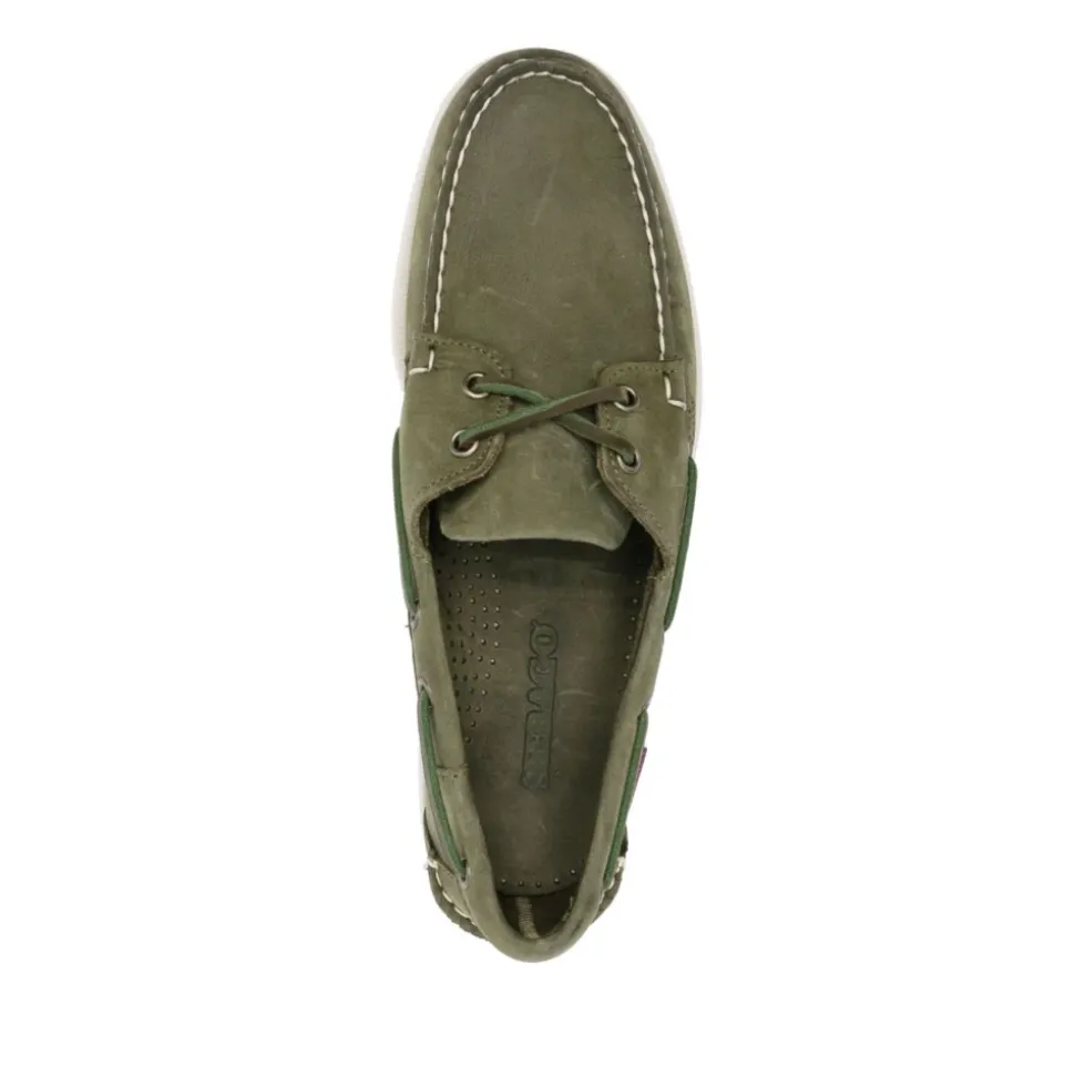 Groene Platte Mocassin Schoenen