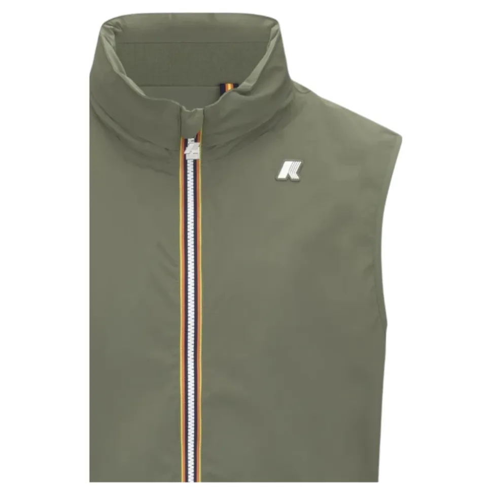 Groene Stretch Nylon Jersey Jas