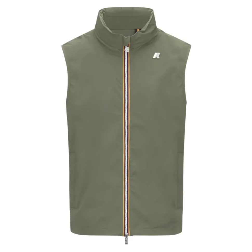Groene Stretch Nylon Jersey Jas