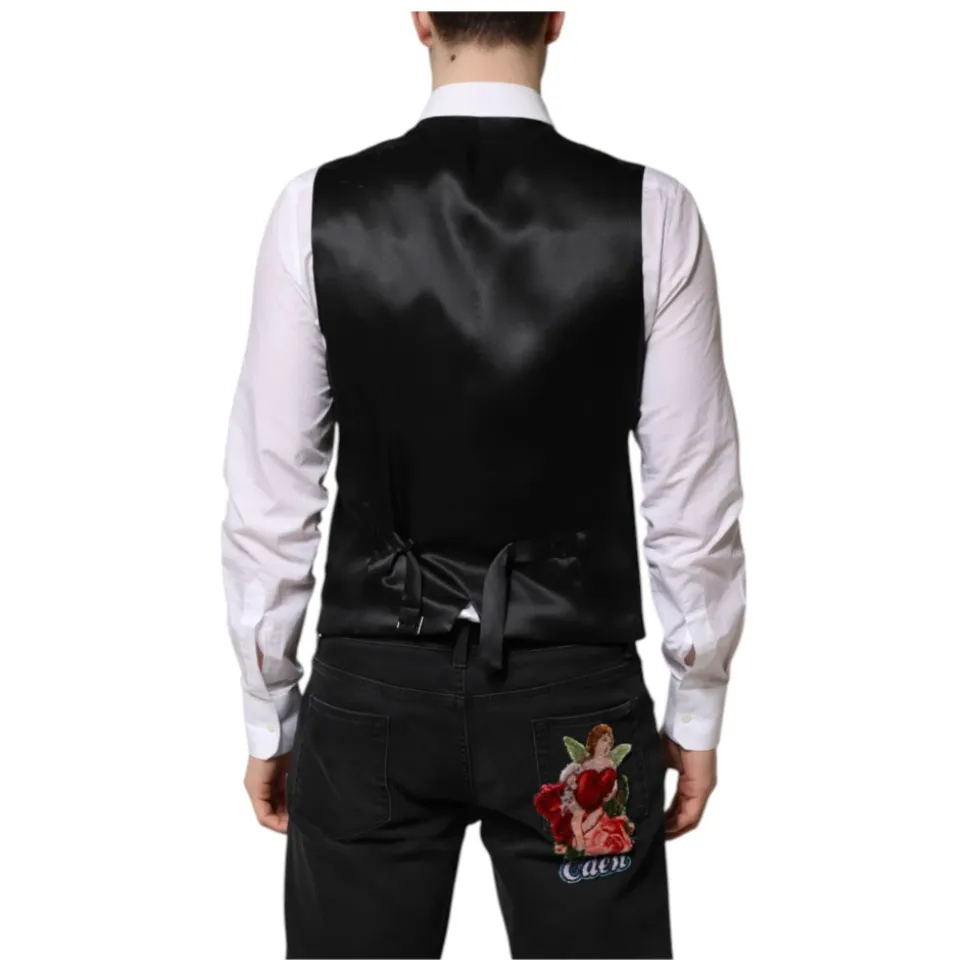Groene Wol Formeel Jurk Vest