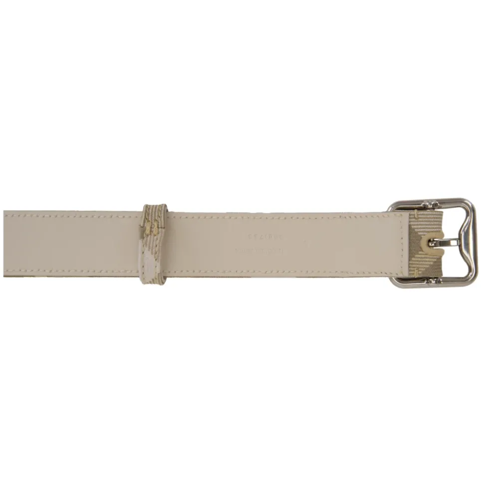Heren Ruit Leren Riem