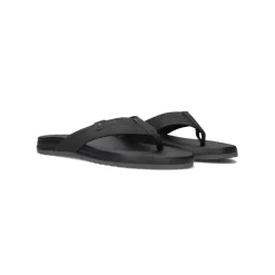 Heren Stijlvolle Leren Look Slippers