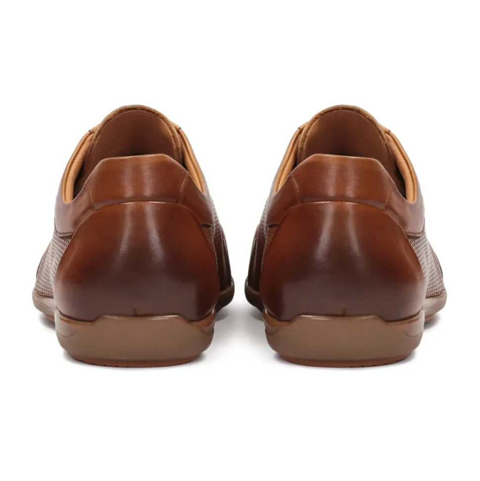 Heren suède casual schoenen met een gelaagd bovenwerk