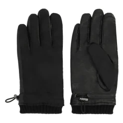 Herenhandschoenen gemaakt van gecombineerde materialen met touchscreenfunctie