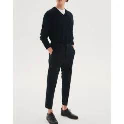 Heren marineblauwe Derby schoenen