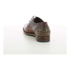 Heren schoenen van cognac leer