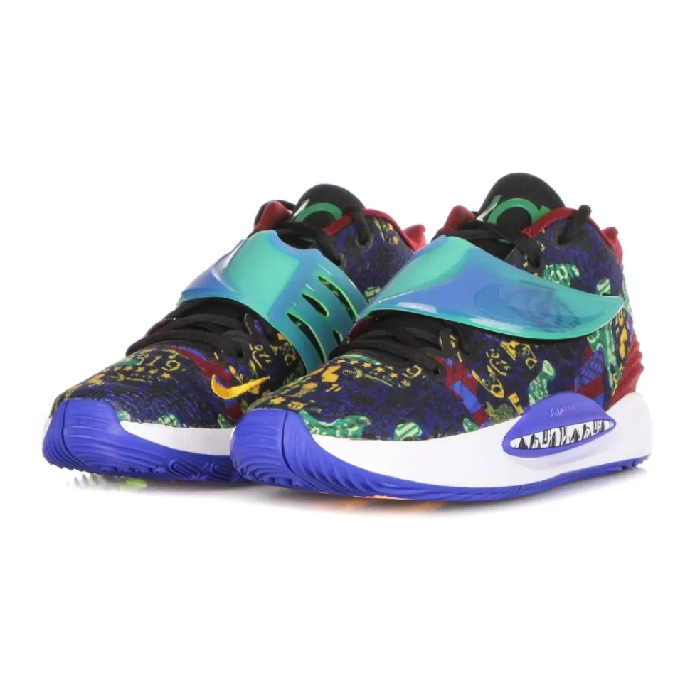 Hoge Basketbalschoen Saffier/Meloen Blauw