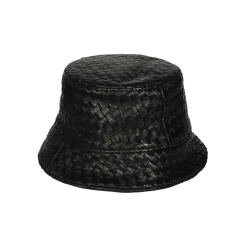 Intrecciato Leren Bucket Hat