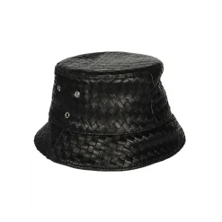 Intrecciato Leren Bucket Hat