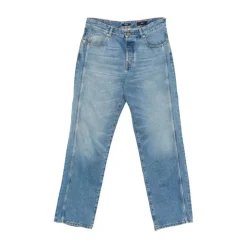 Jeans met geborduurd logo