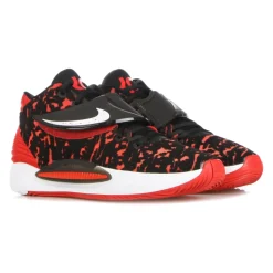 KD14 Basketbalschoen Zwart/Rood/Wit