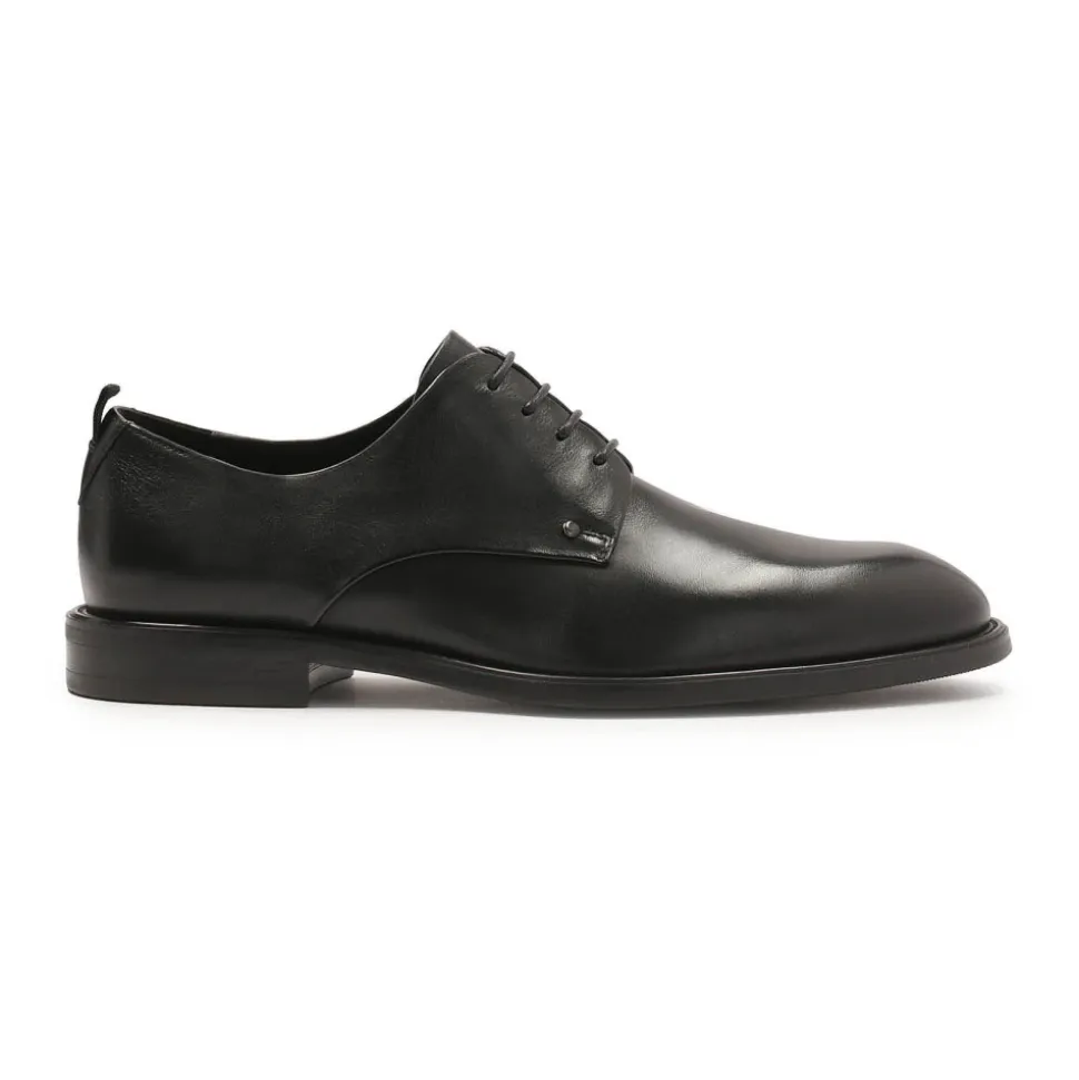 Klassieke zwarte halfschoenen voor pak
