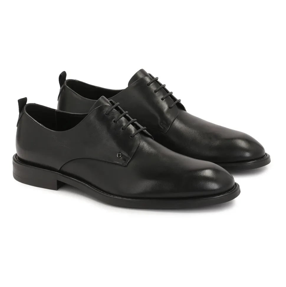 Klassieke zwarte halfschoenen voor pak