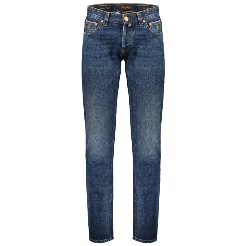 Klassieke Denim Jeans met Metalen Details
