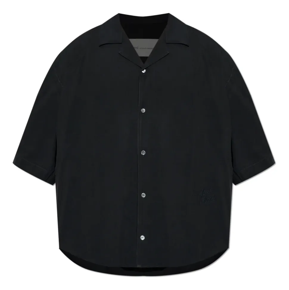 Kort Mouw Geborduurd Boxy Shirt