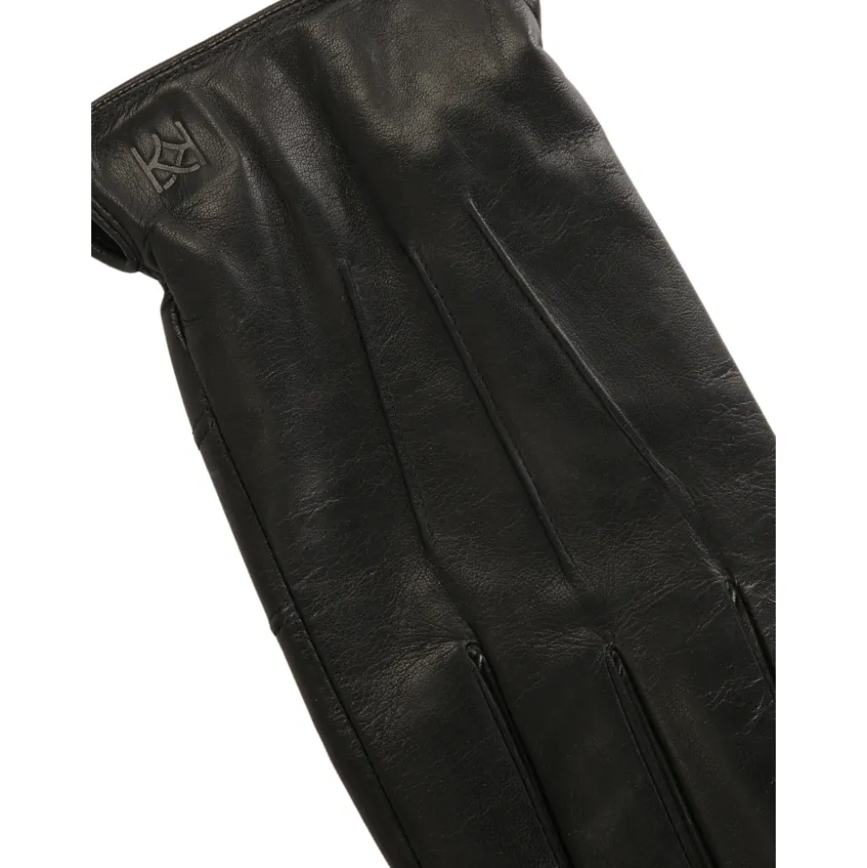 Leren herenhandschoenen met touchscreenfunctie