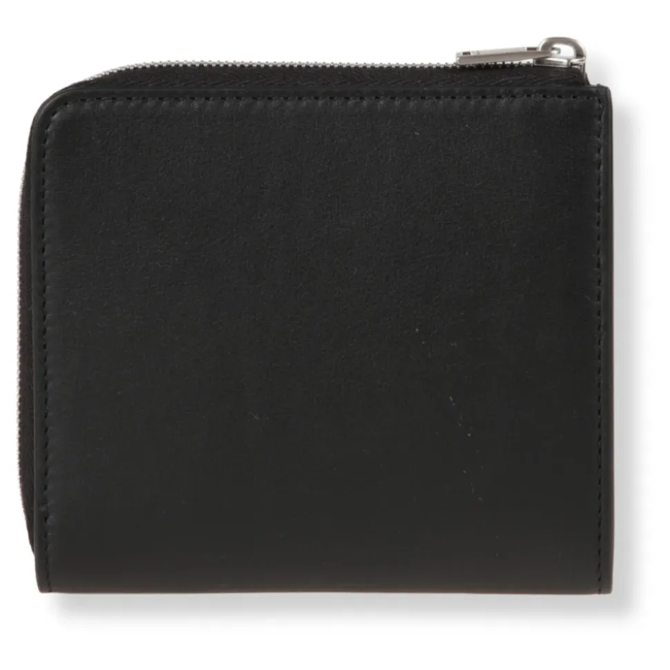 Leren portemonnee met logo-print