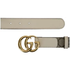 Leren Riem met GG Logo