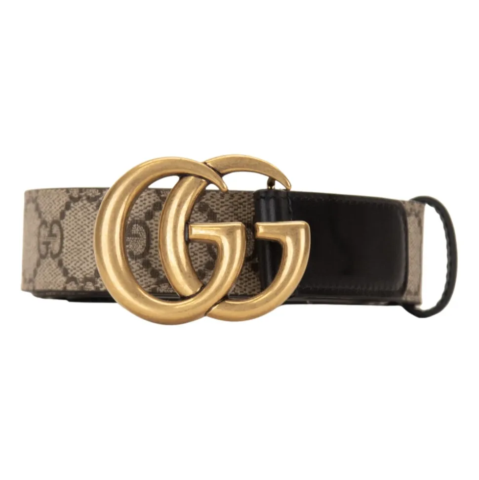 Leren Riem met GG-Motief