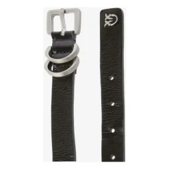 Leren riem met logo