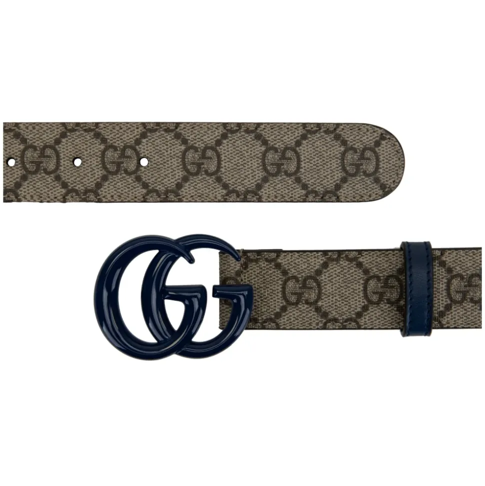 Leren Riem met Logo Gesp