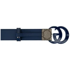 Leren Riem met Logo Gesp