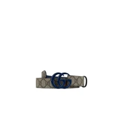 Leren Riem met Logo Gesp