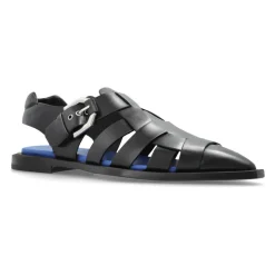 Leren sandalen met puntige neus