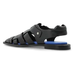 Leren sandalen met puntige neus