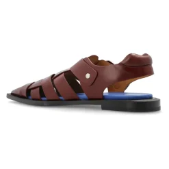 Leren sandalen met spitse neus