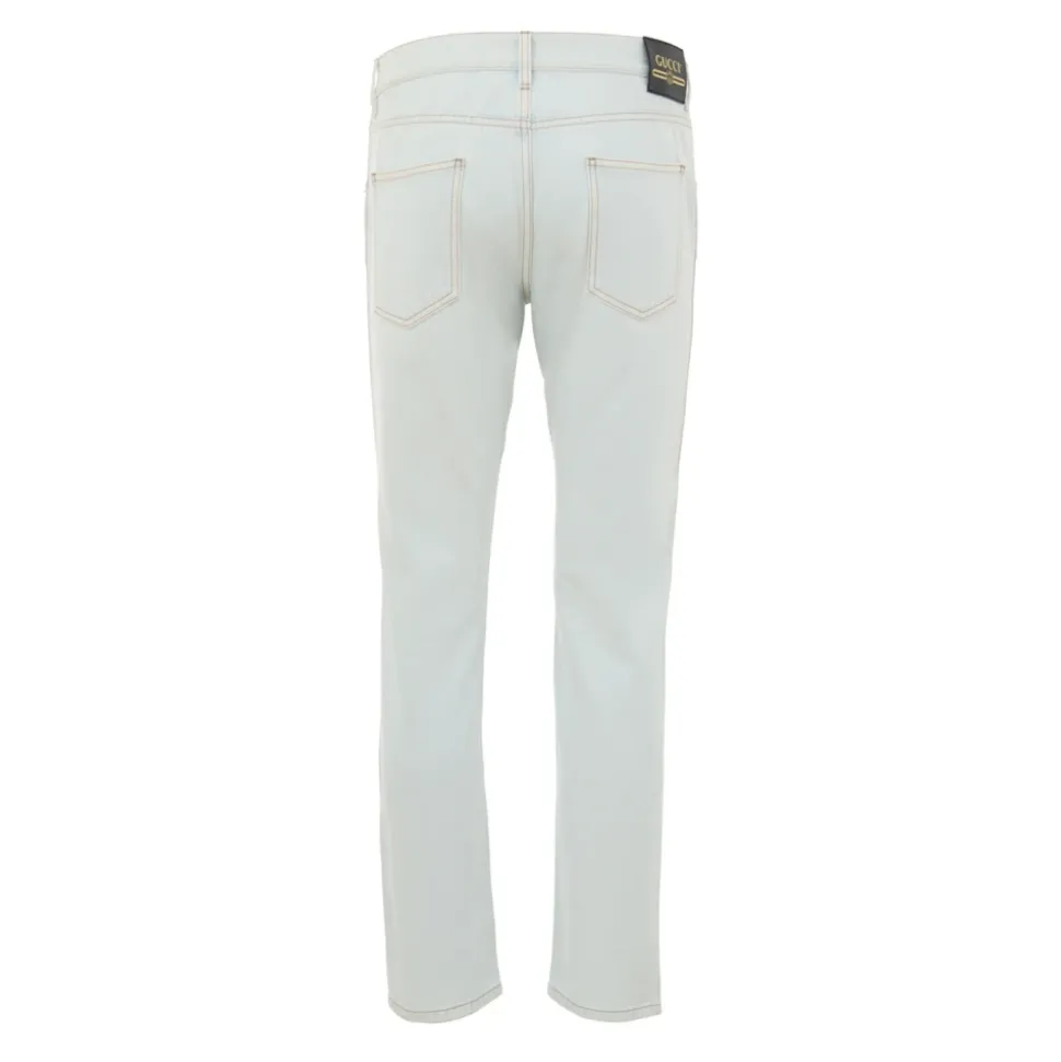 Lichtblauwe Relaxed Fit Denim Jeans