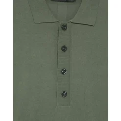 Lichtgewicht Viscose Gebreide Poloshirt