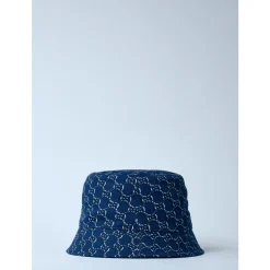 Logo Motief Katoenen Twill Bucket Hoed