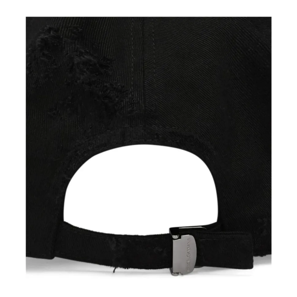 Logo-Plaque Baseball Cap, Zwart