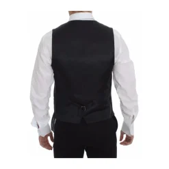 Luxe Grijs Wol Jurk Vest