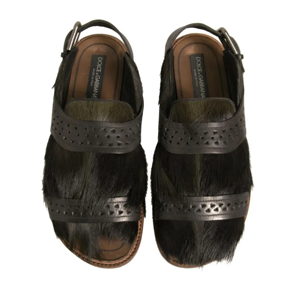 Luxe Haar Kalfs Sandalen Model