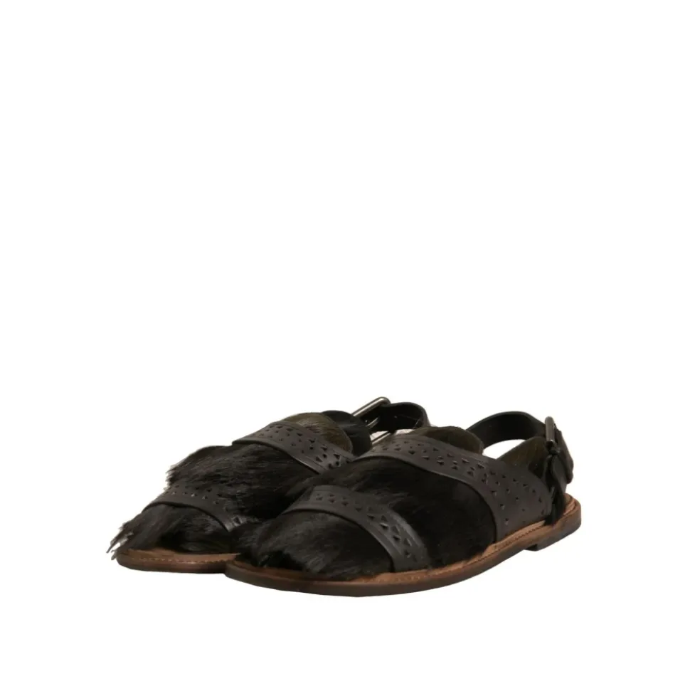 Luxe Haar Kalfs Sandalen Model