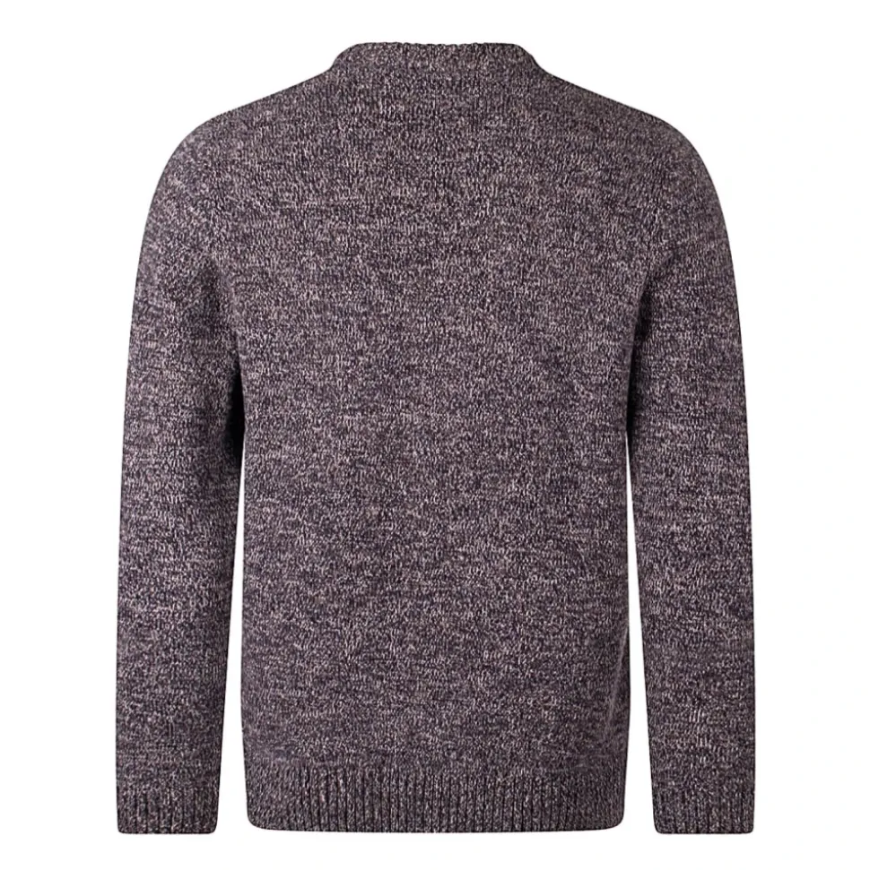 Maglione in filato ritorto mél