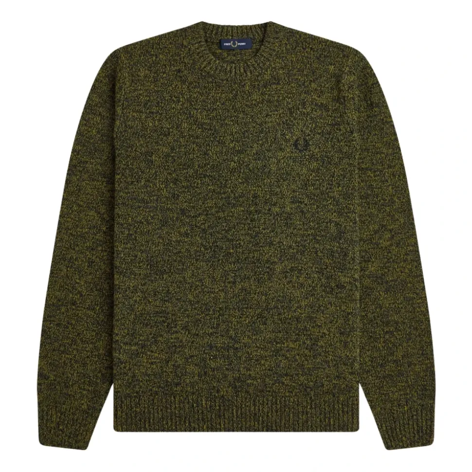 Maglione in filato ritorto mélange