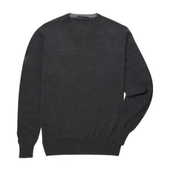 Merino wollen V-hals trui