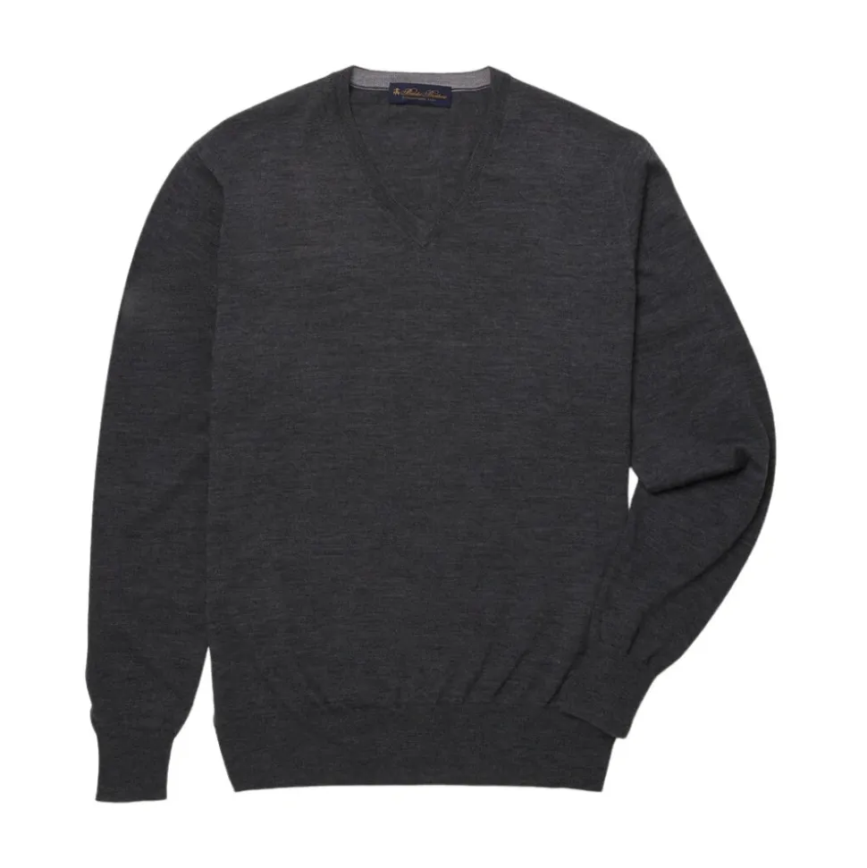 Merino wollen V-hals trui