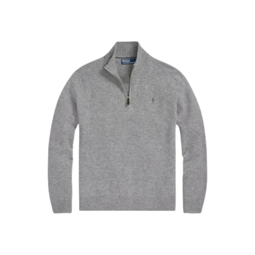 Merino Wol Half-Zip Trui